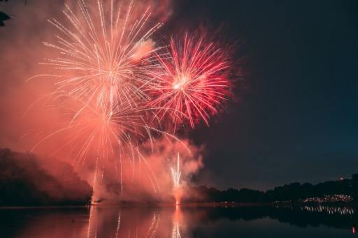 Pink fireworks