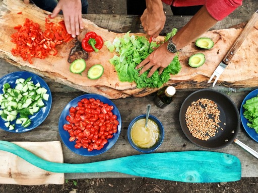 cooking veggies