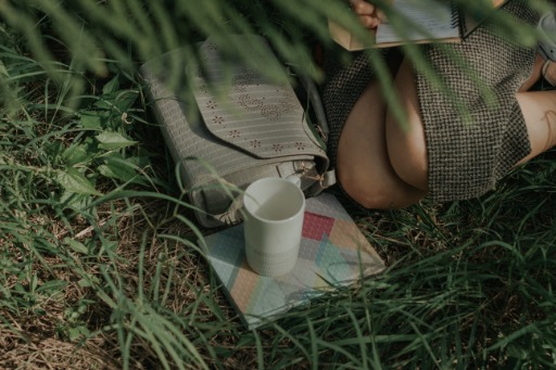 Notebook on grass