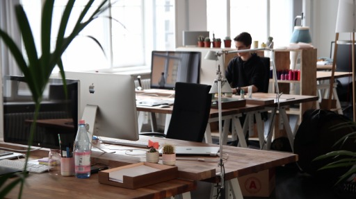 Man working at his desk