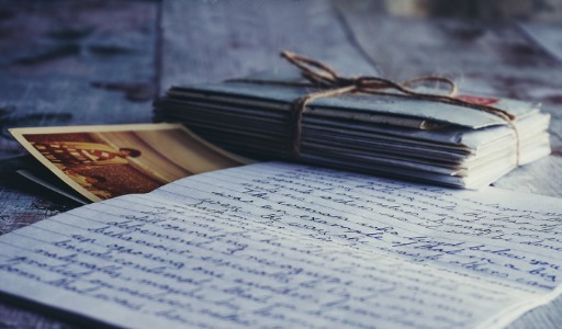 old letters on a desk