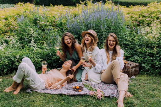 sisters having a picnic